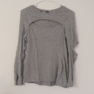 Long sleeve gym shark top